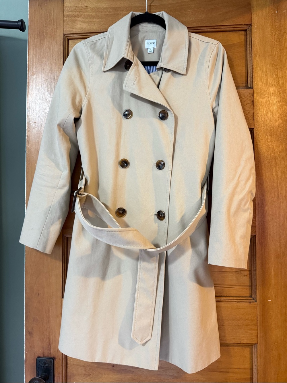 J.Crew Essential Trench | Double-Breasted Trench Coat with Waist Belt